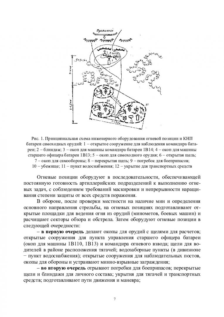 Тактика. Инженерное обеспечение боевых действий артиллерийских  подразделений : учеб.-метод. пособие для практич. занятий [для курсантов  (студентов) учеб. воен. центров (факультетов воен. обучения, воен. кафедр),  обуч. по воен.-учет. спец. «Боевое ...