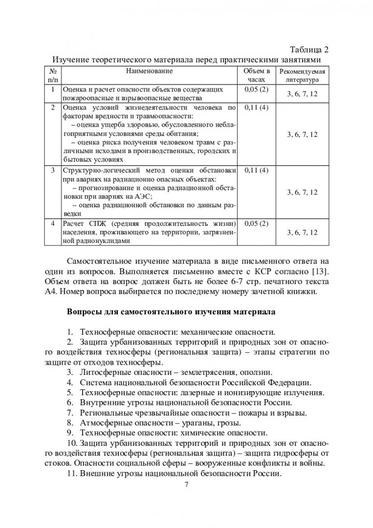 Ноксология : учеб.-метод. пособие для самостоят. работы [для студентов  напр. 280700 «Техносферная безопасность» профиля 280700.62.06 «Инженерная  защита окружающей среды»] | Библиотечно-издательский комплекс СФУ