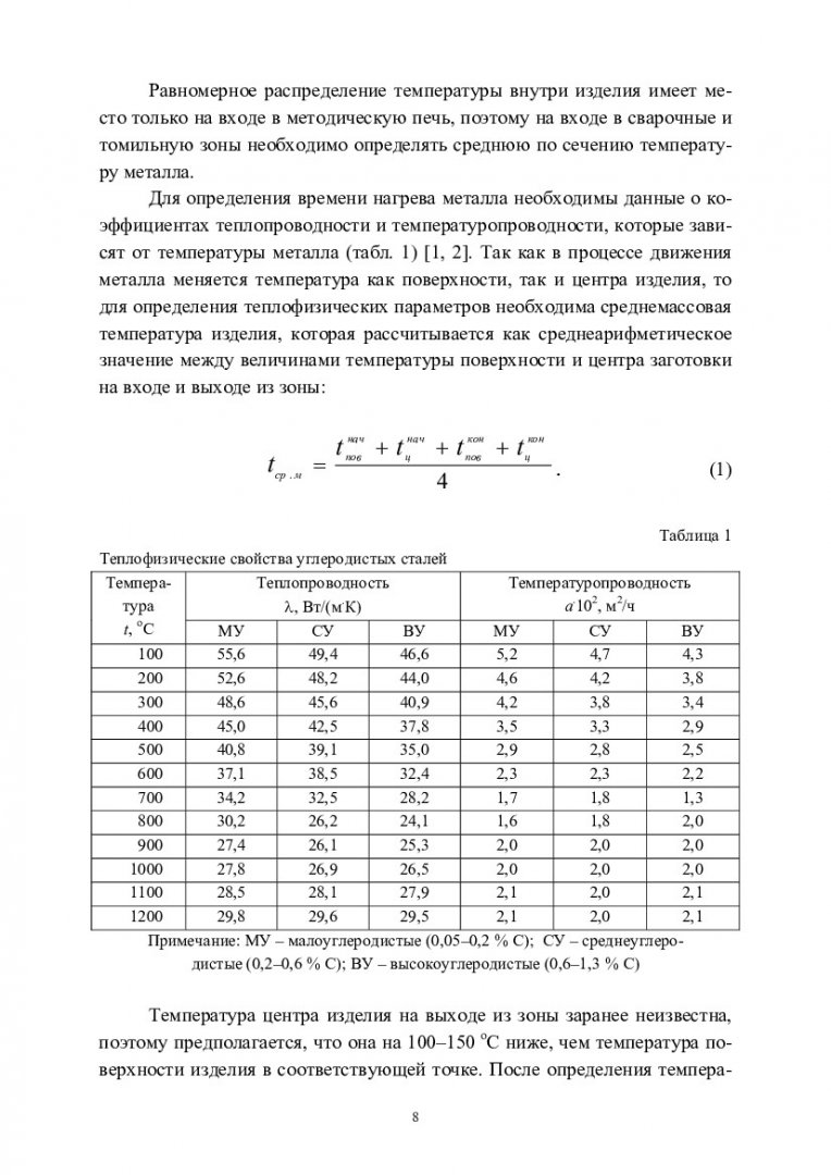 Тепломассообмен. Расчет нагрева металла в методической печи. Курсовая работа  : учебно-методическое пособие [для напр. подготовки бакалавров 030302  «Физика», 140301 «Ядерная энергетика и теплофизика», 140302 «Ядерные физика  и технологии», 160301 ...